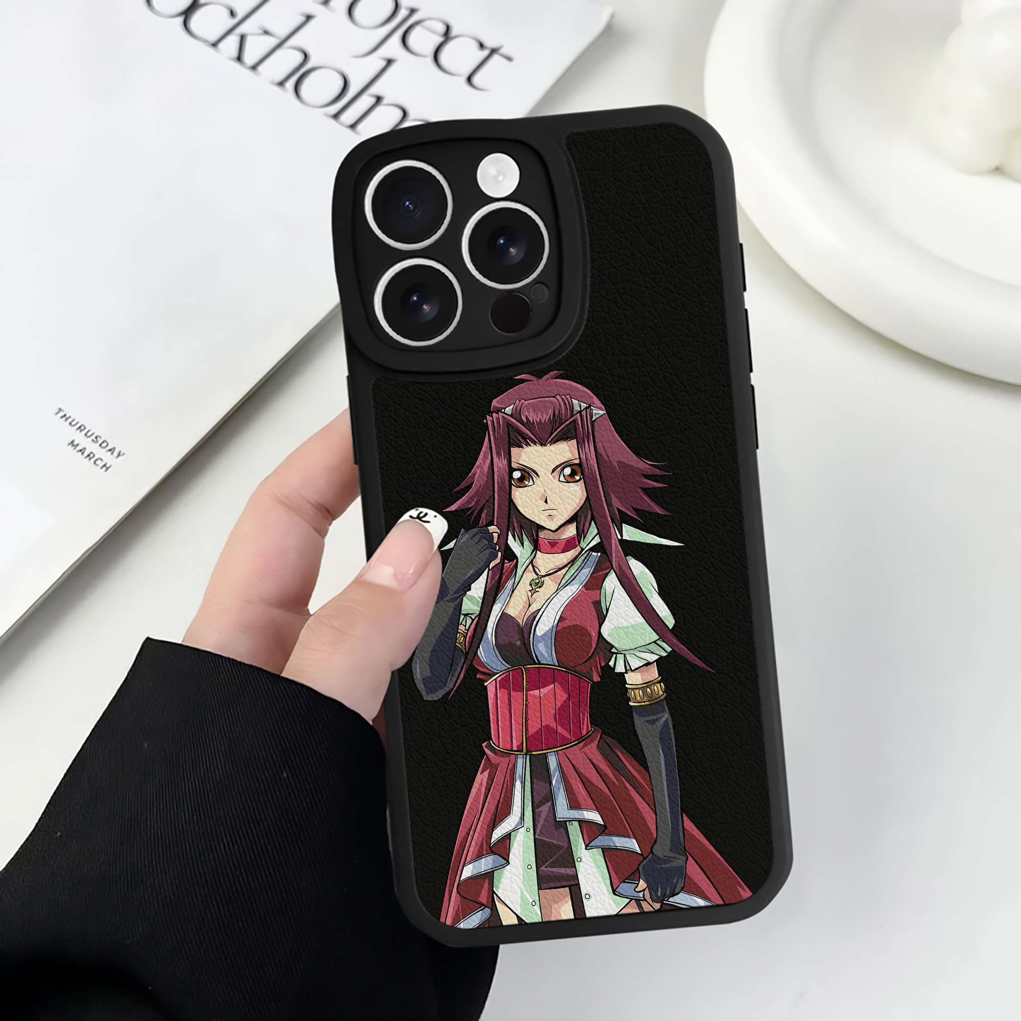 遊☆戯☆王 Yu-Gi-Oh! 【iPhone 16シリーズ対応】シリコンスマホケース（レザー調） 材質：シリコン